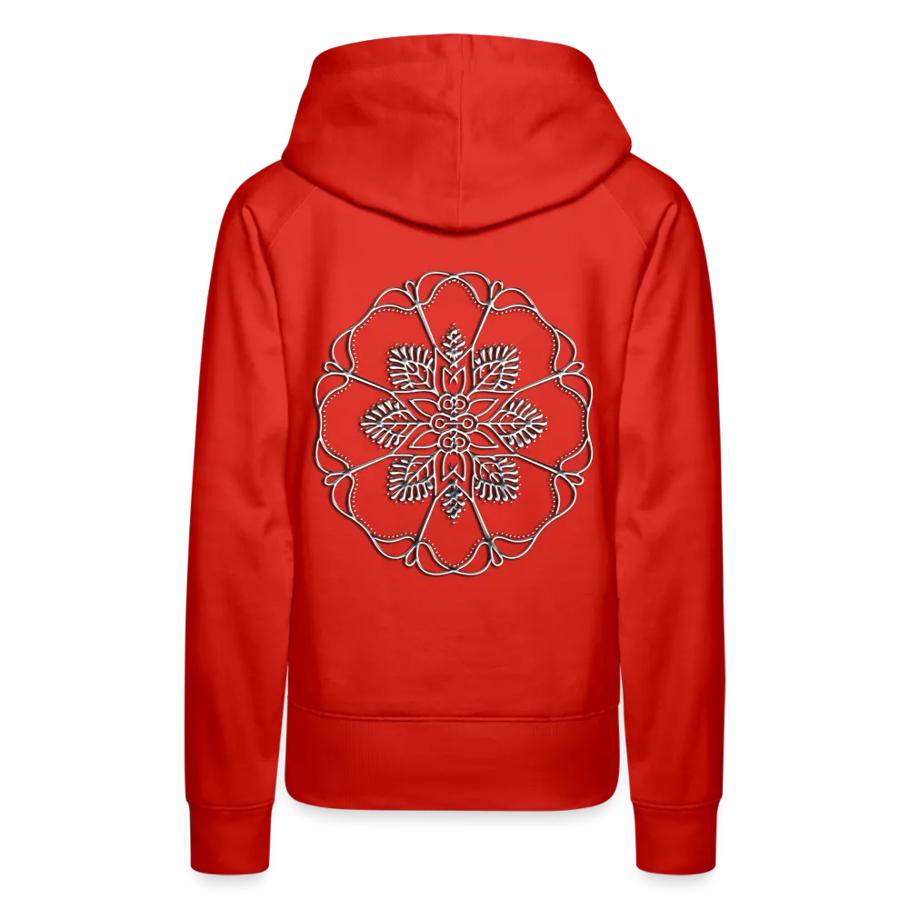 Silver Flor 1 Women’s Premium Hoodie