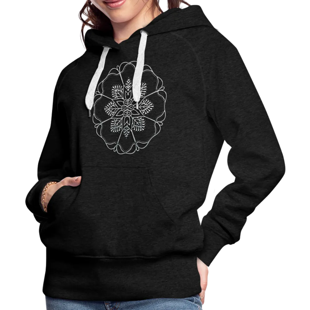 Silver Flor 1 Women’s Premium Hoodie