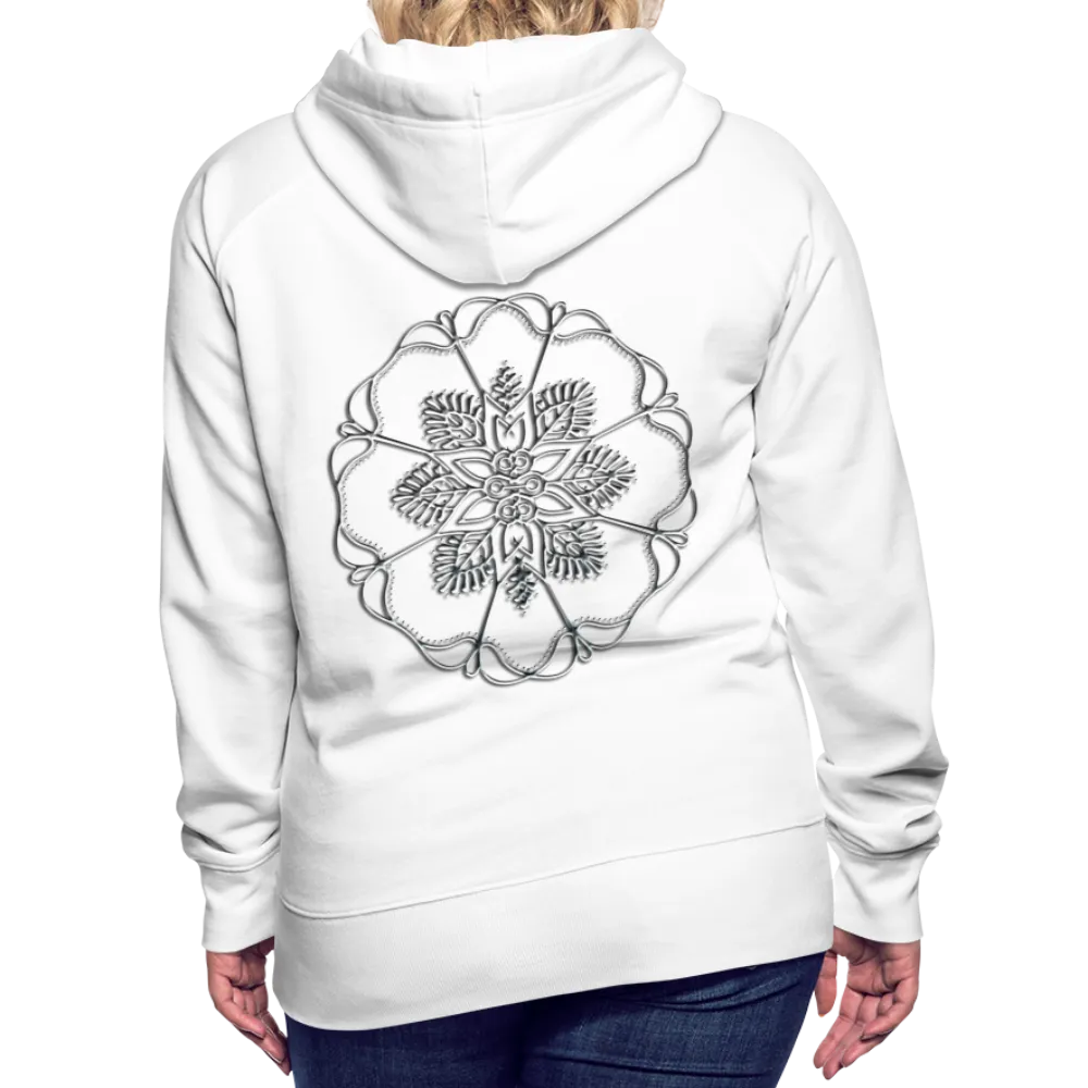 Silver Flor 1 Women’s Premium Hoodie