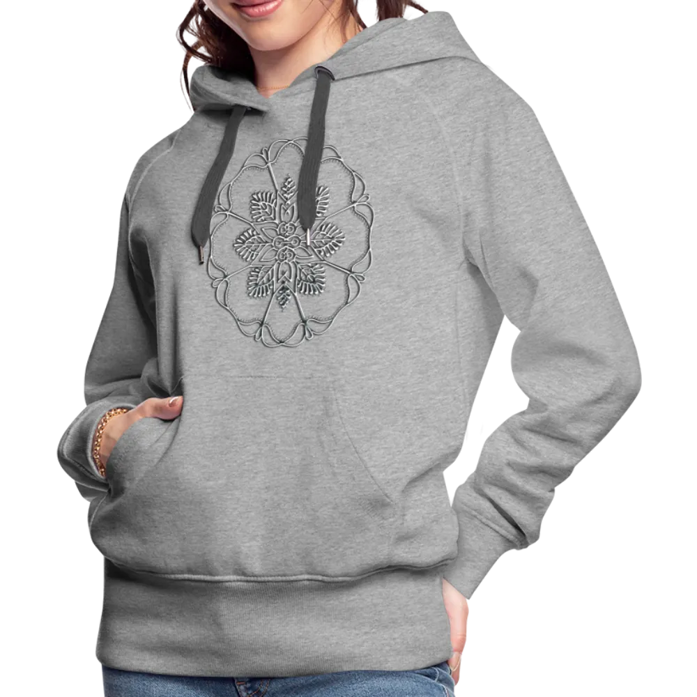 Silver Flor 1 Women’s Premium Hoodie