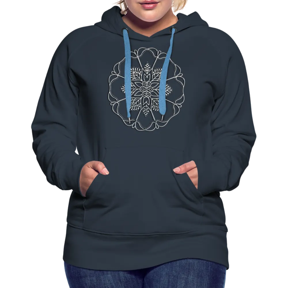 Silver Flor 1 Women’s Premium Hoodie