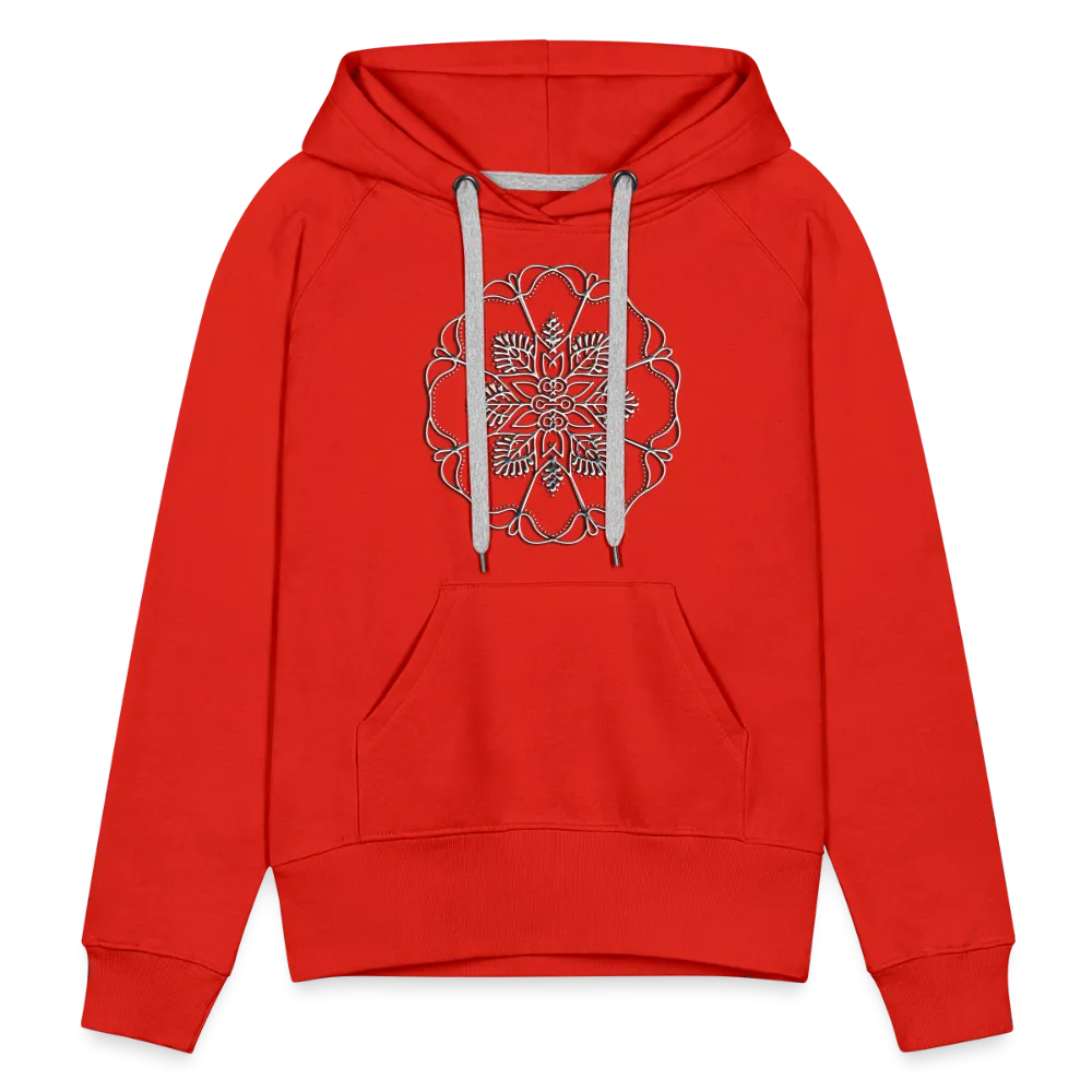 Silver Flor 1 Women’s Premium Hoodie