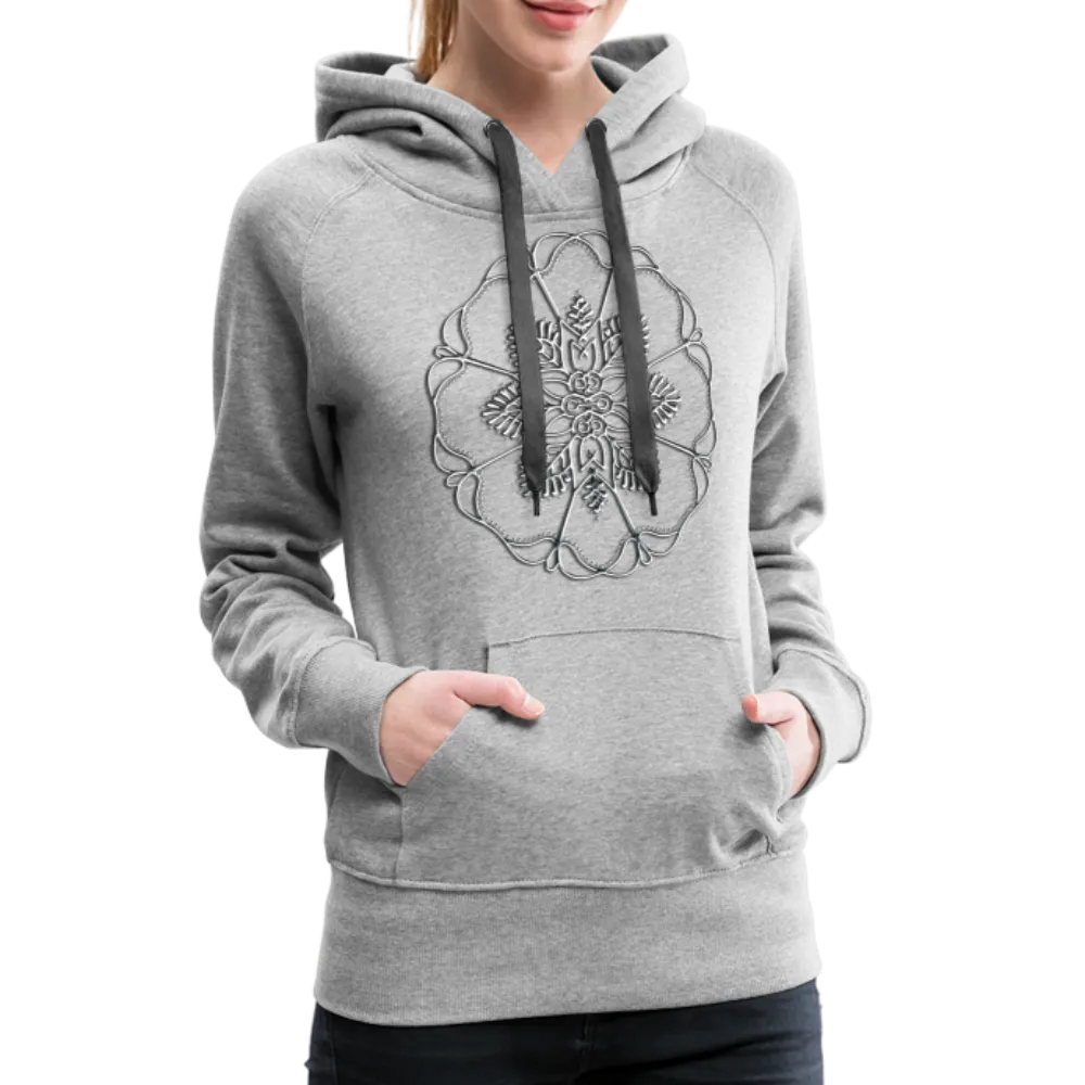 Silver Flor 1 Women’s Premium Hoodie