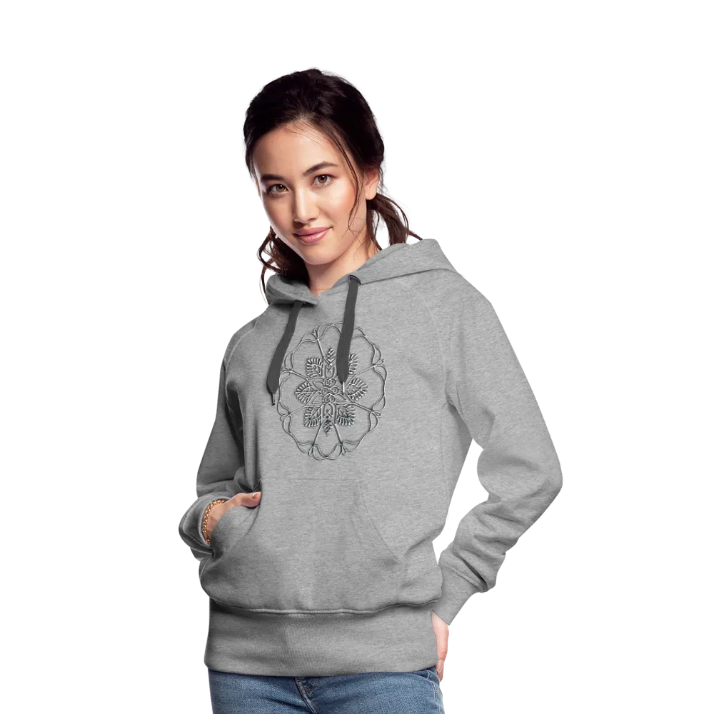 Silver Flor 1 Women’s Premium Hoodie