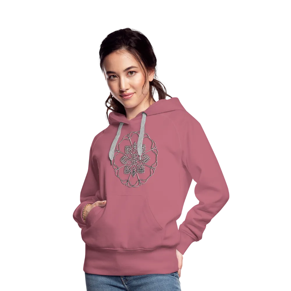 Silver Flor 1 Women’s Premium Hoodie