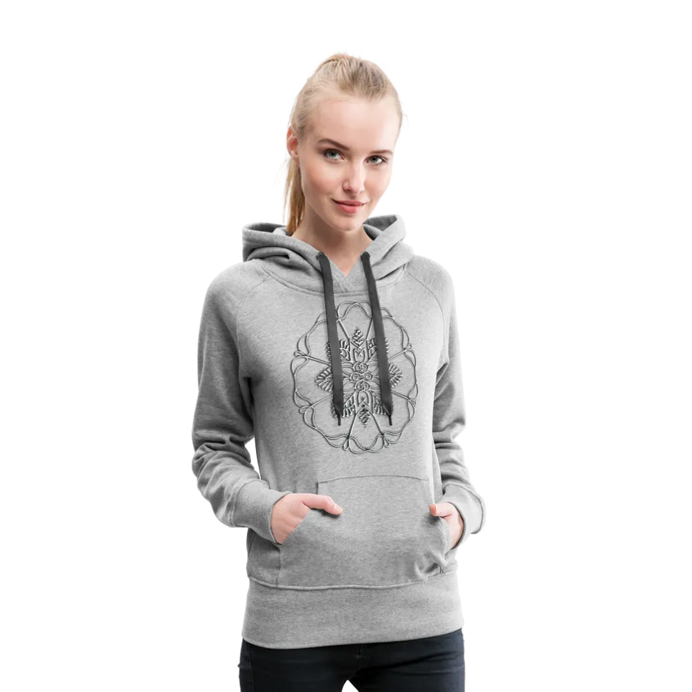 Silver Flor 1 Women’s Premium Hoodie