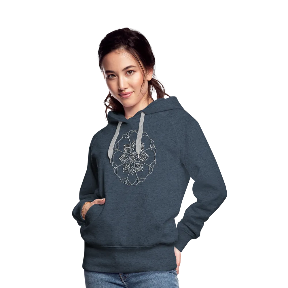 Silver Flor 1 Women’s Premium Hoodie