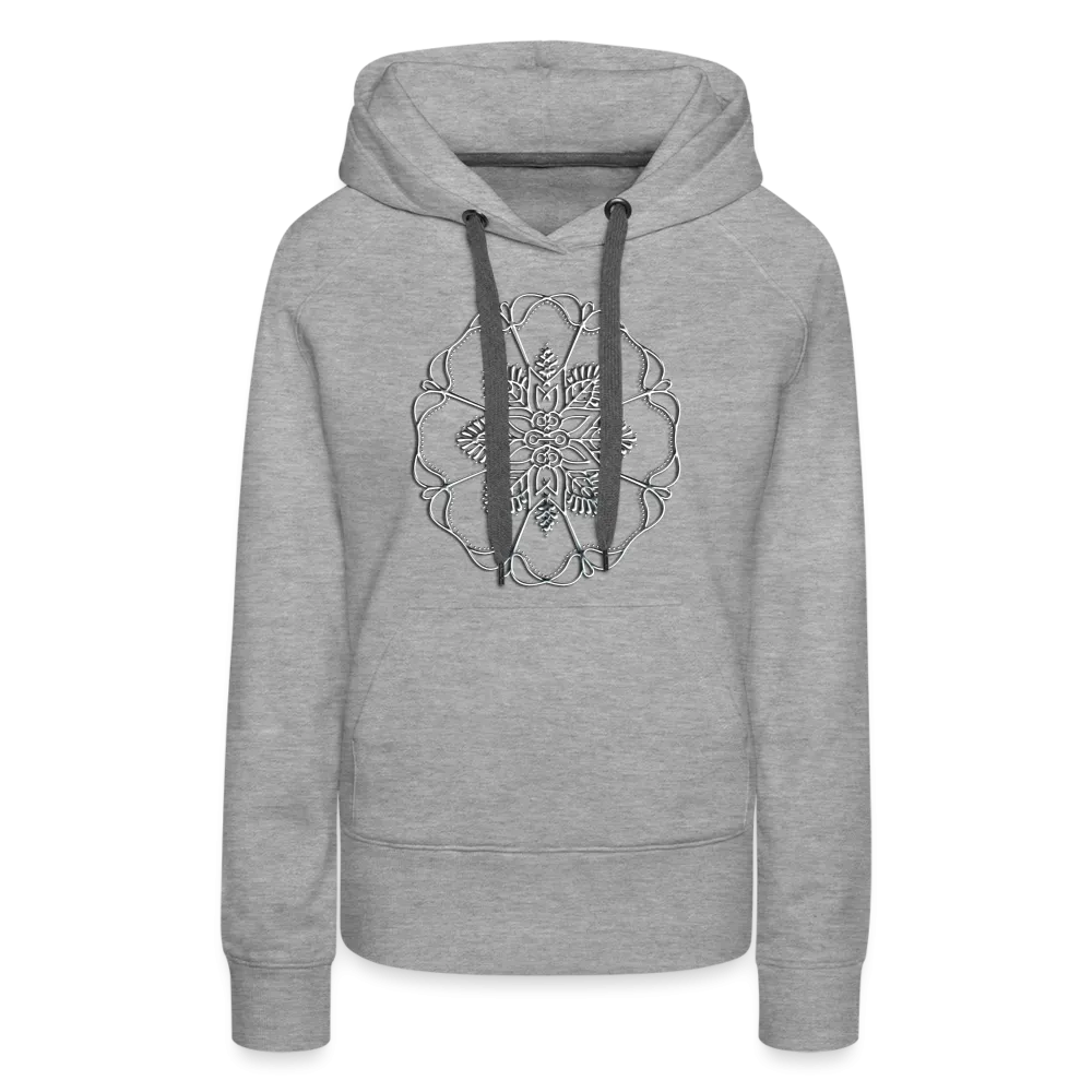 Silver Flor 1 Women’s Premium Hoodie