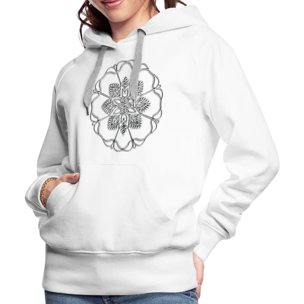 Silver Flor 1 Women’s Premium Hoodie