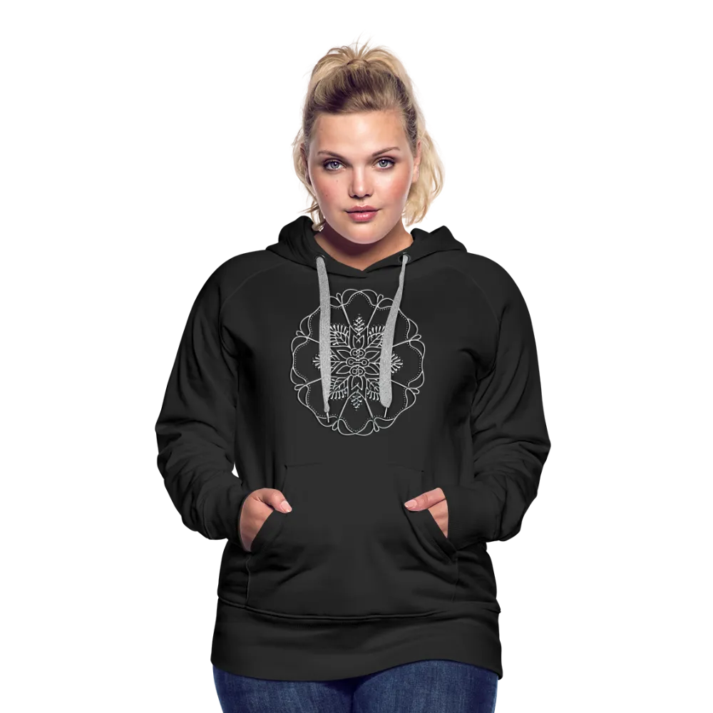 Silver Flor 1 Women’s Premium Hoodie