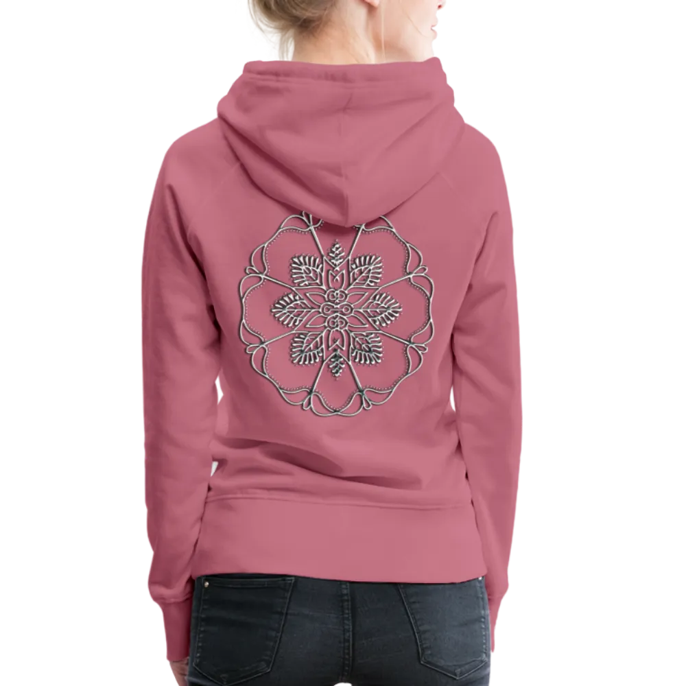 Silver Flor 1 Women’s Premium Hoodie