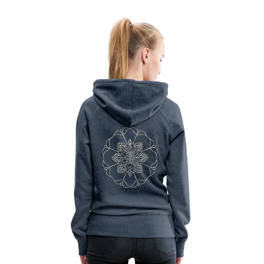 Silver Flor 1 Women’s Premium Hoodie