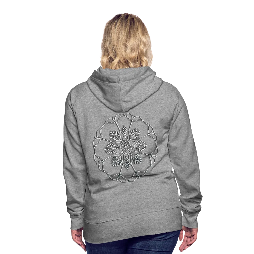 Silver Flor 1 Women’s Premium Hoodie