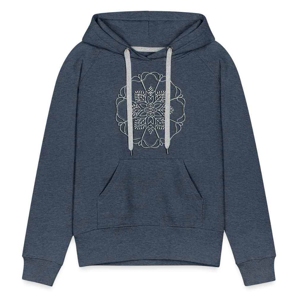 Silver Flor 1 Women’s Premium Hoodie