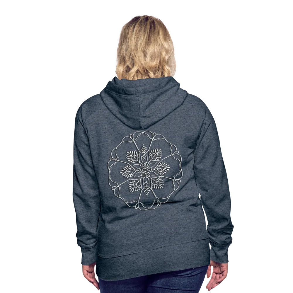 Silver Flor 1 Women’s Premium Hoodie