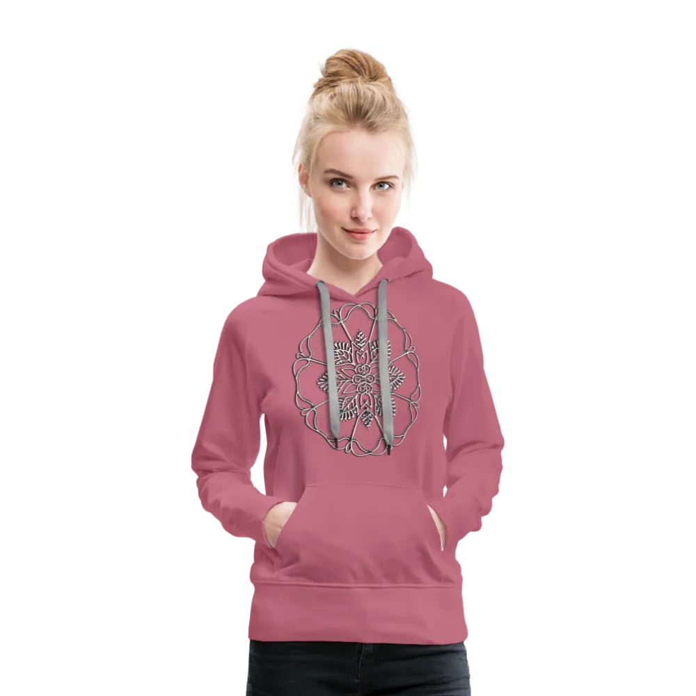 Silver Flor 1 Women’s Premium Hoodie