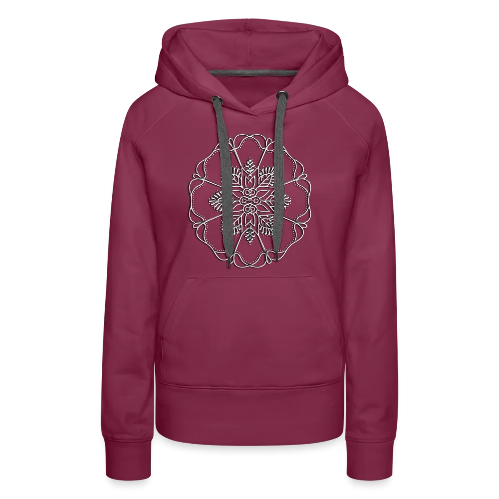 Silver Flor 1 Women’s Premium Hoodie