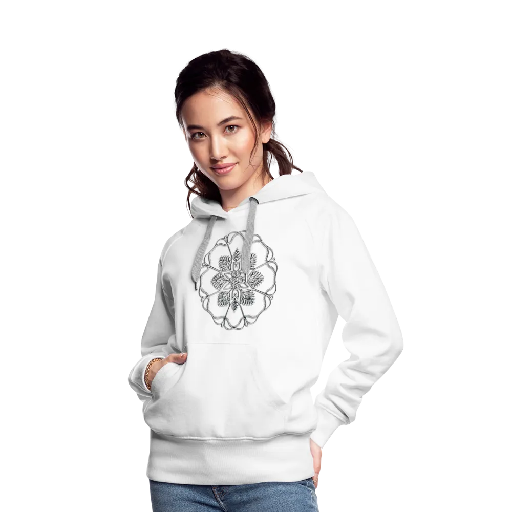 Silver Flor 1 Women’s Premium Hoodie