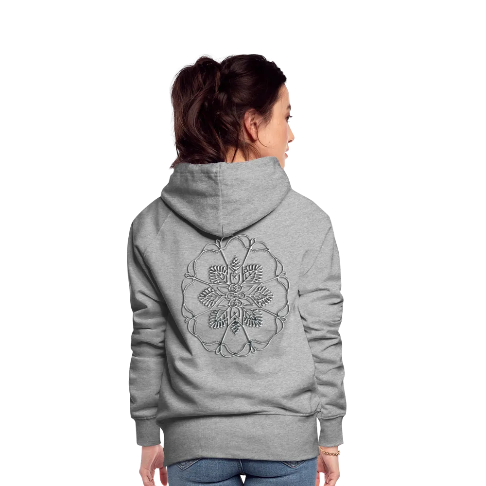 Silver Flor 1 Women’s Premium Hoodie