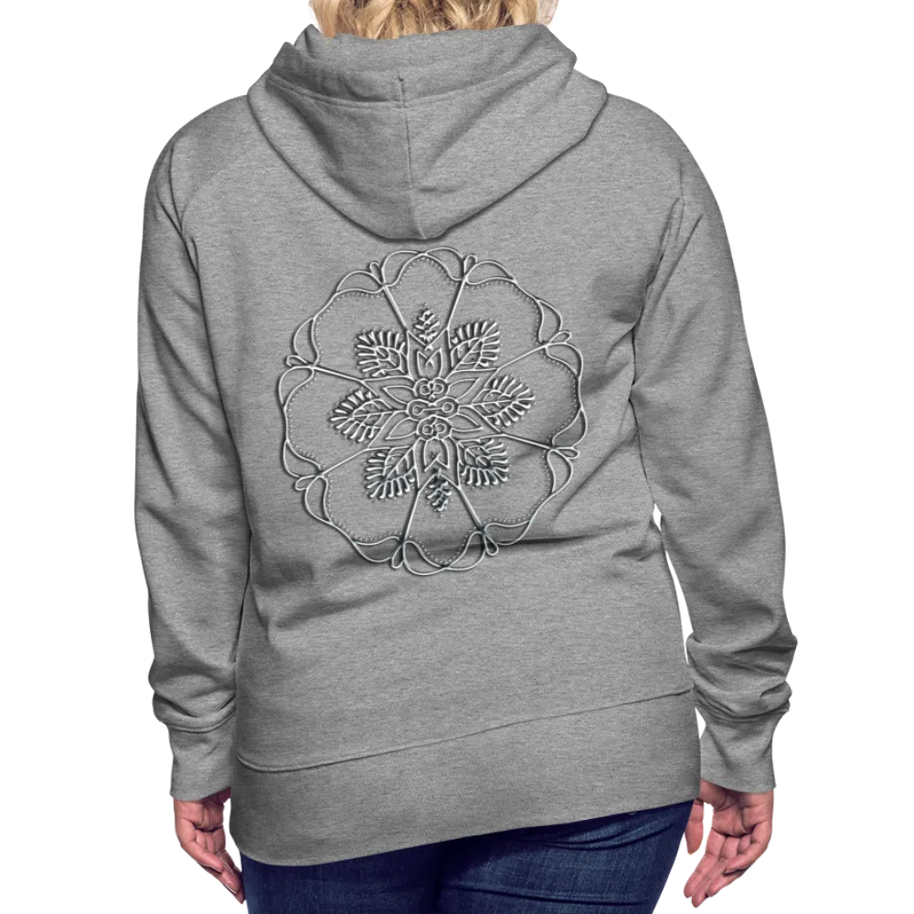 Silver Flor 1 Women’s Premium Hoodie