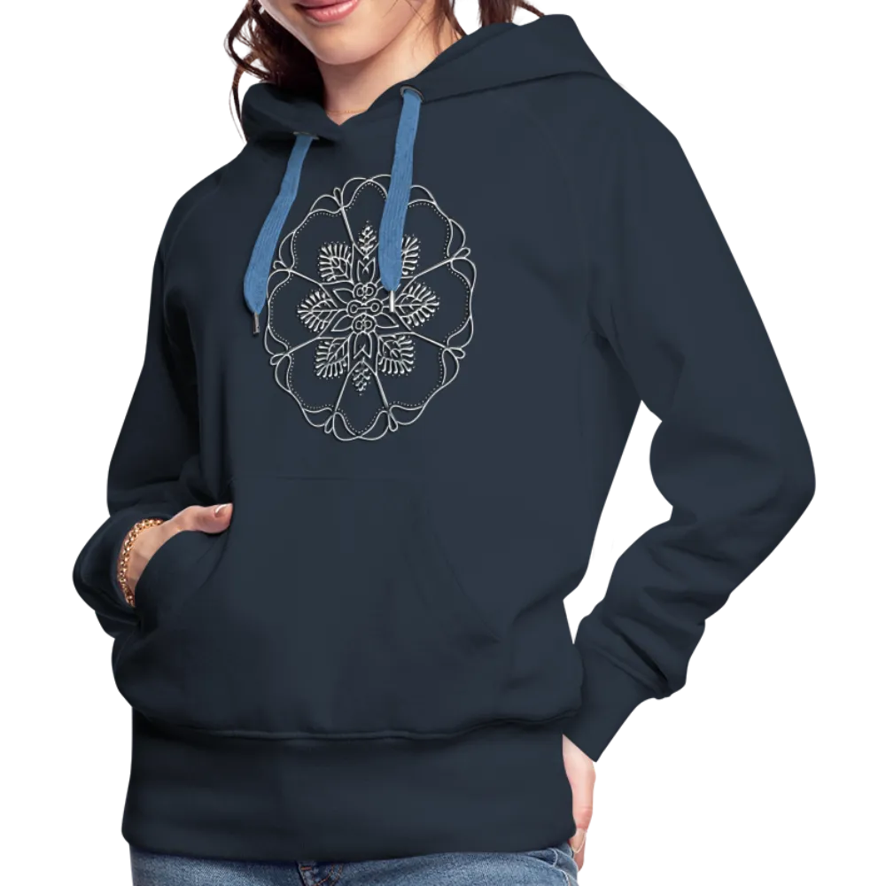 Silver Flor 1 Women’s Premium Hoodie