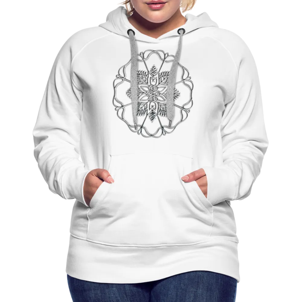 Silver Flor 1 Women’s Premium Hoodie