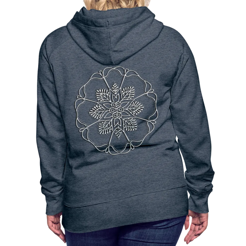 Silver Flor 1 Women’s Premium Hoodie