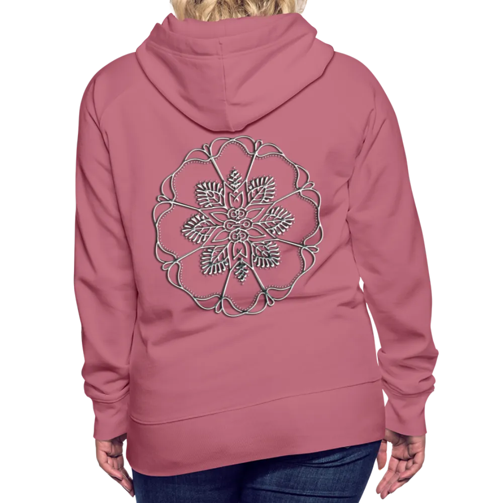 Silver Flor 1 Women’s Premium Hoodie