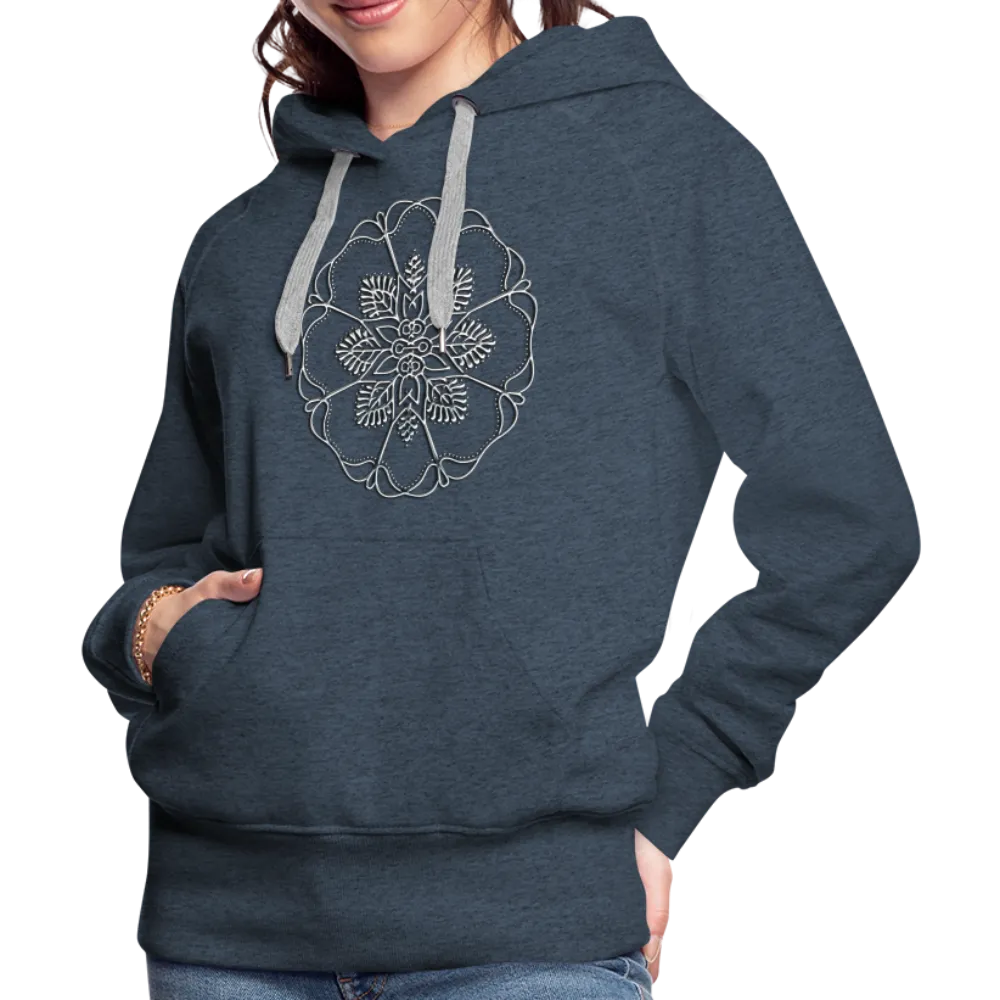 Silver Flor 1 Women’s Premium Hoodie