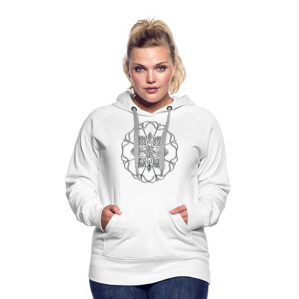 Silver Flor 1 Women’s Premium Hoodie