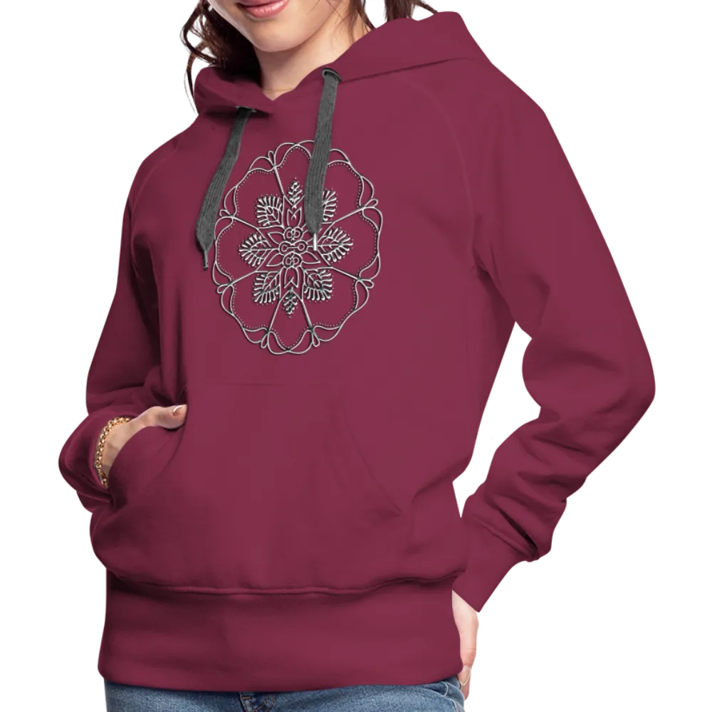 Silver Flor 1 Women’s Premium Hoodie