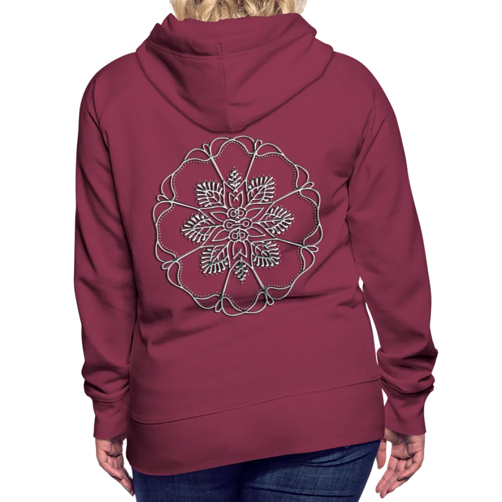 Silver Flor 1 Women’s Premium Hoodie