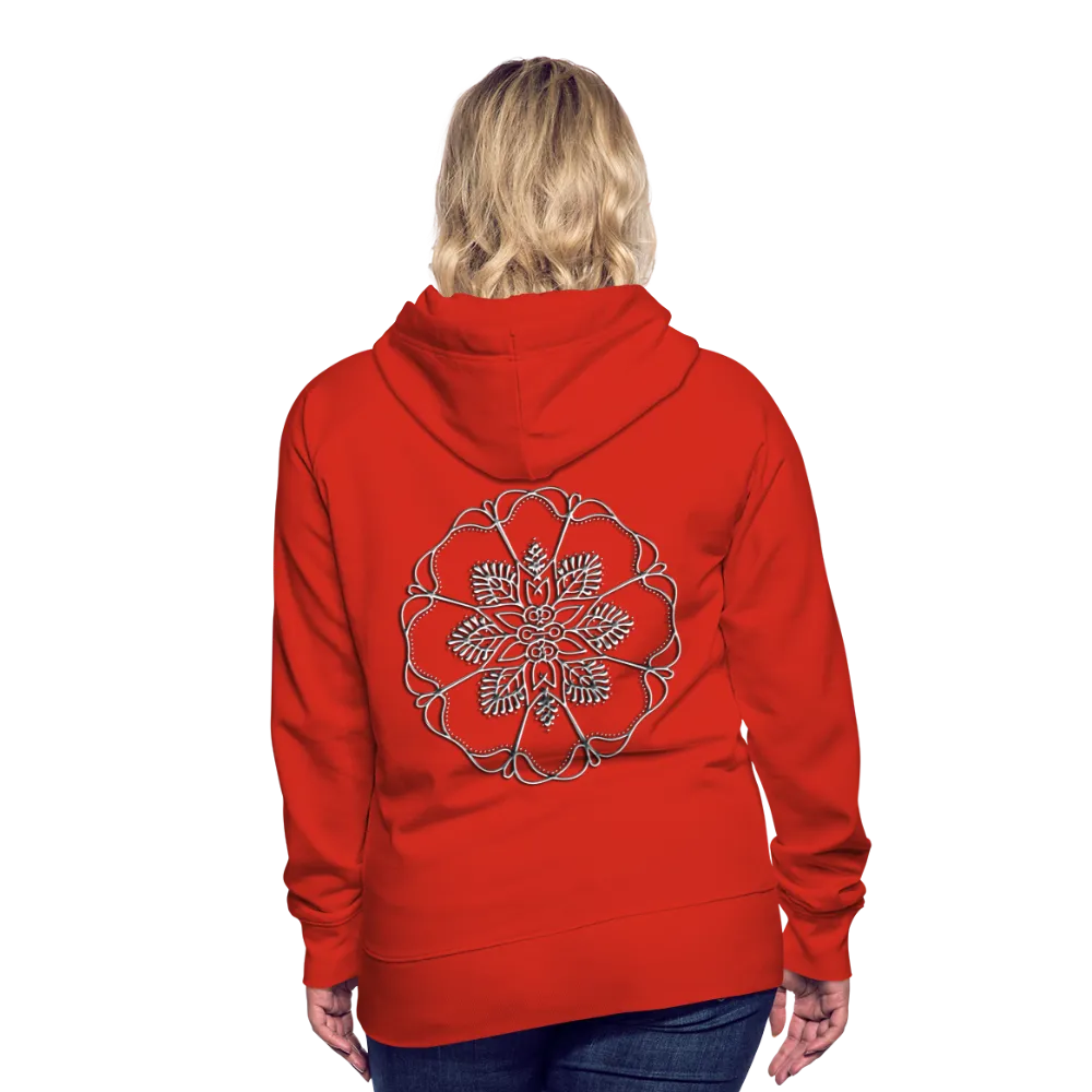 Silver Flor 1 Women’s Premium Hoodie