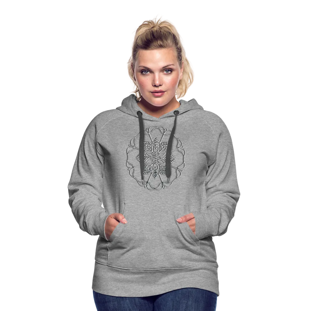 Silver Flor 1 Women’s Premium Hoodie