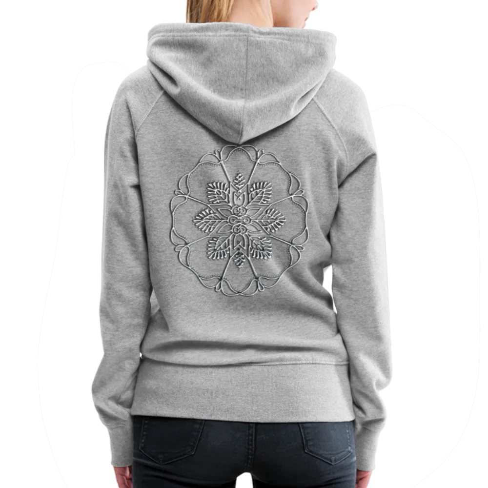 Silver Flor 1 Women’s Premium Hoodie