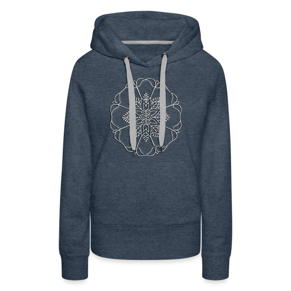 Silver Flor 1 Women’s Premium Hoodie