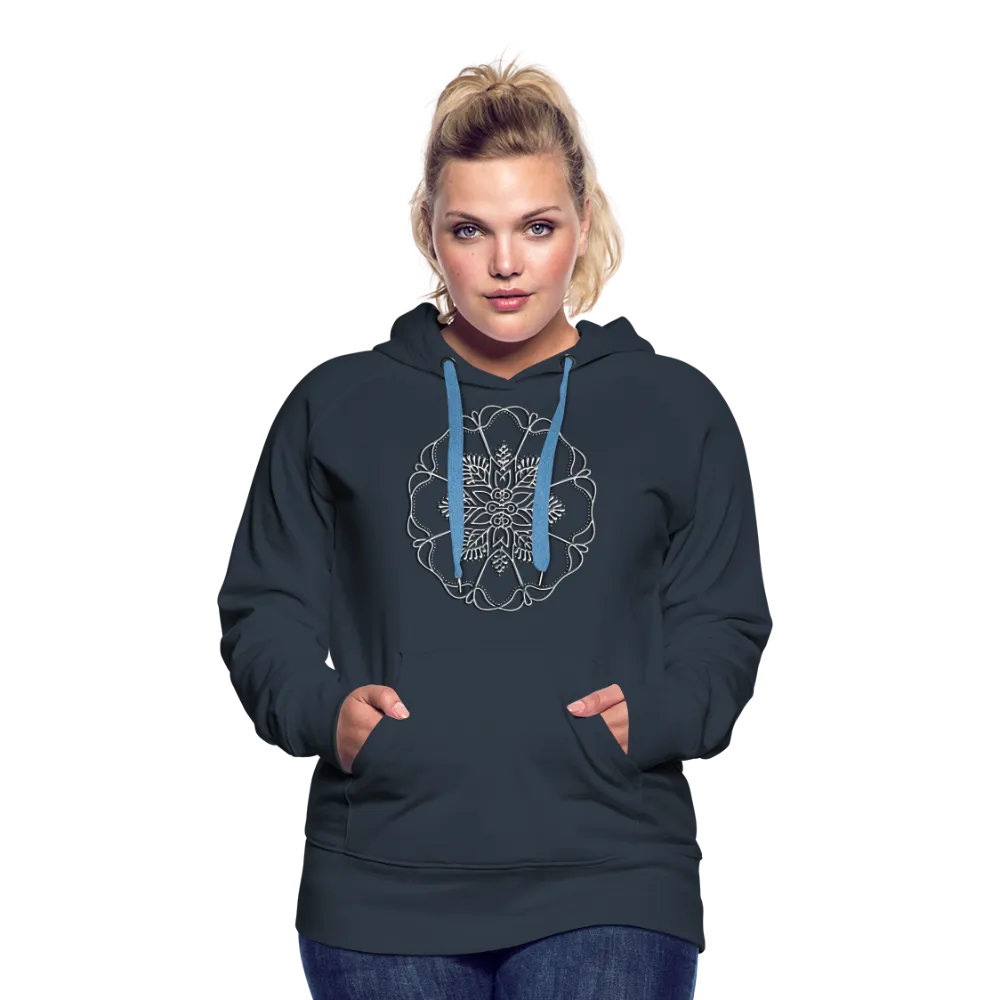 Silver Flor 1 Women’s Premium Hoodie