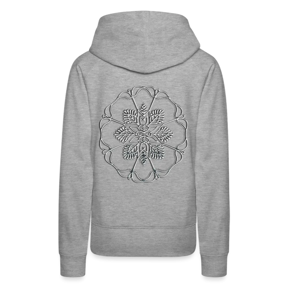 Silver Flor 1 Women’s Premium Hoodie