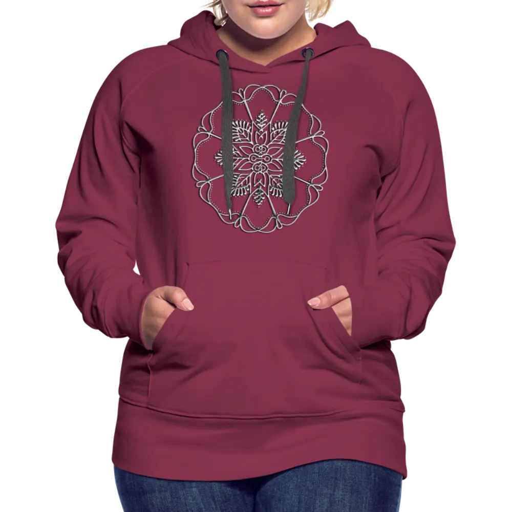 Silver Flor 1 Women’s Premium Hoodie