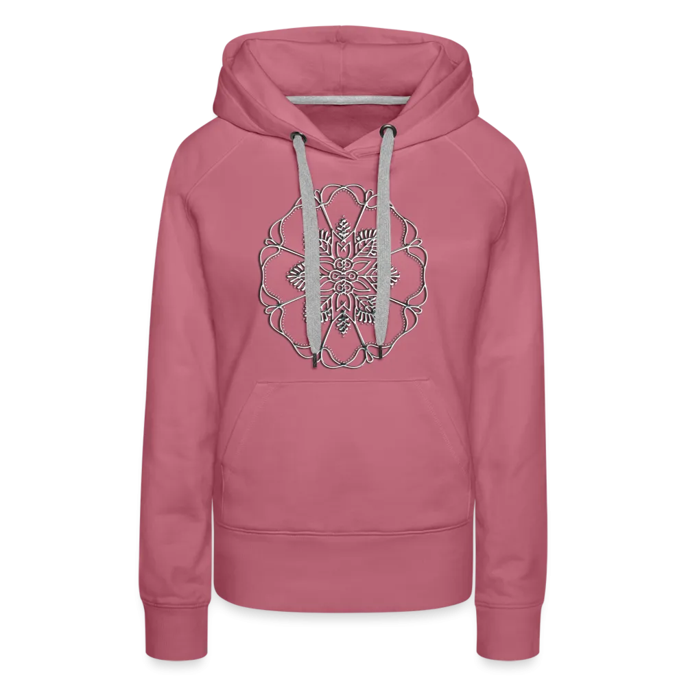 Silver Flor 1 Women’s Premium Hoodie