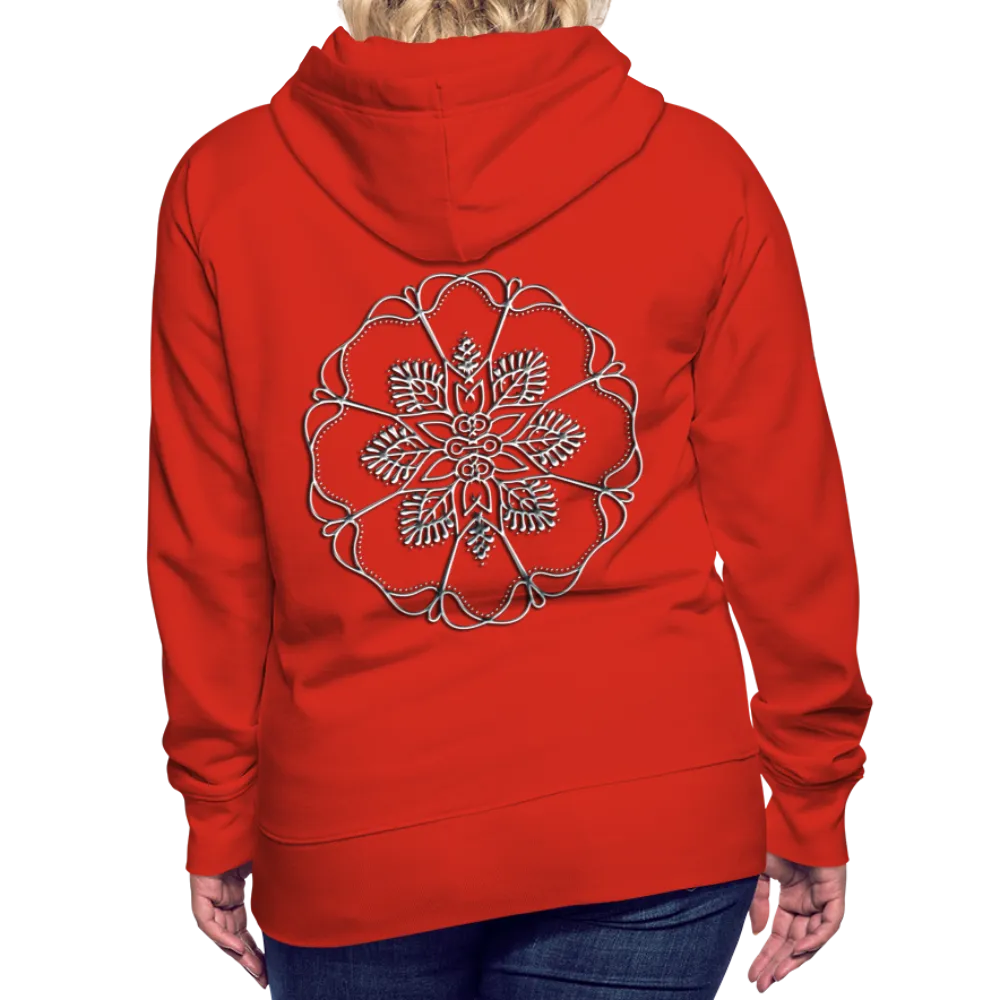 Silver Flor 1 Women’s Premium Hoodie