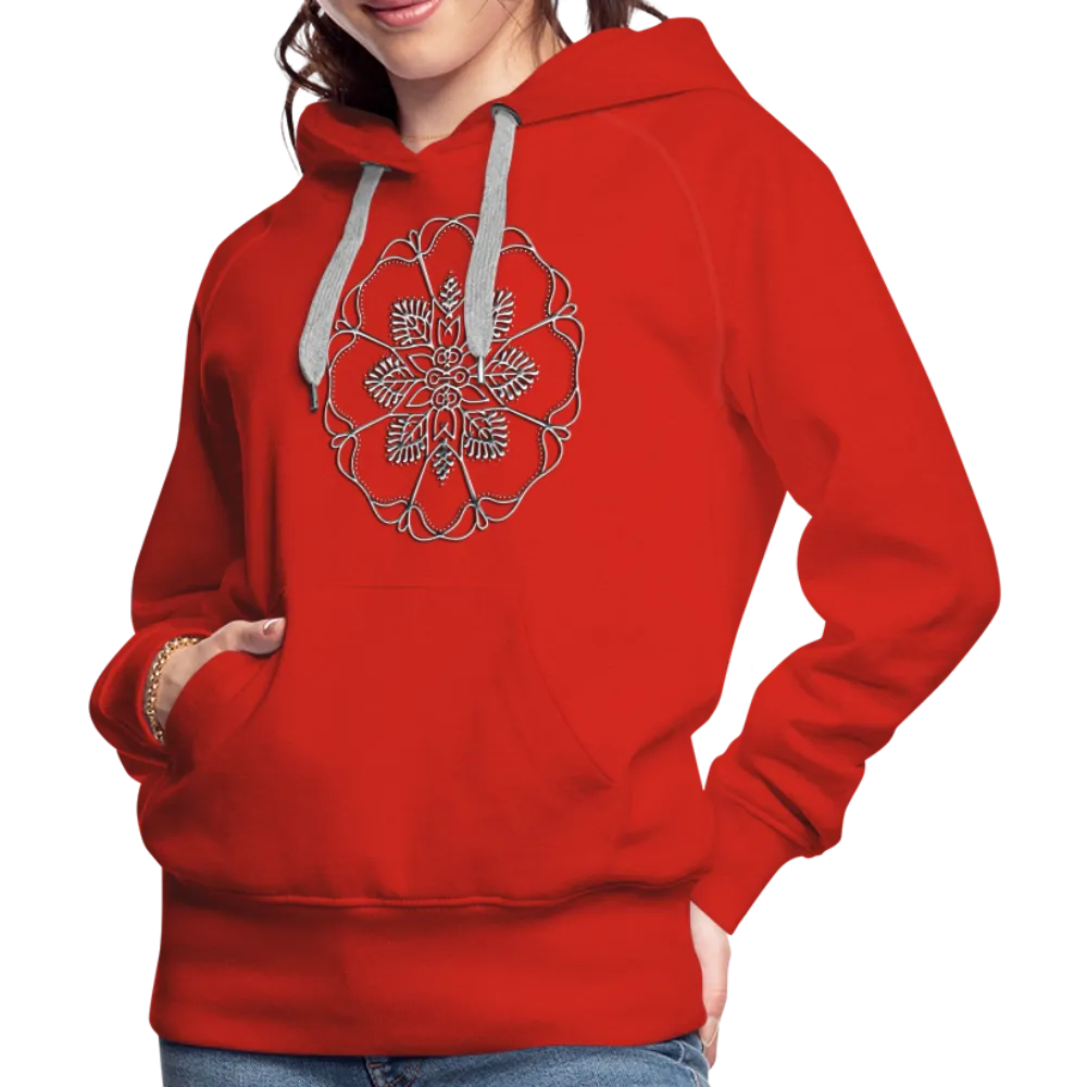 Silver Flor 1 Women’s Premium Hoodie