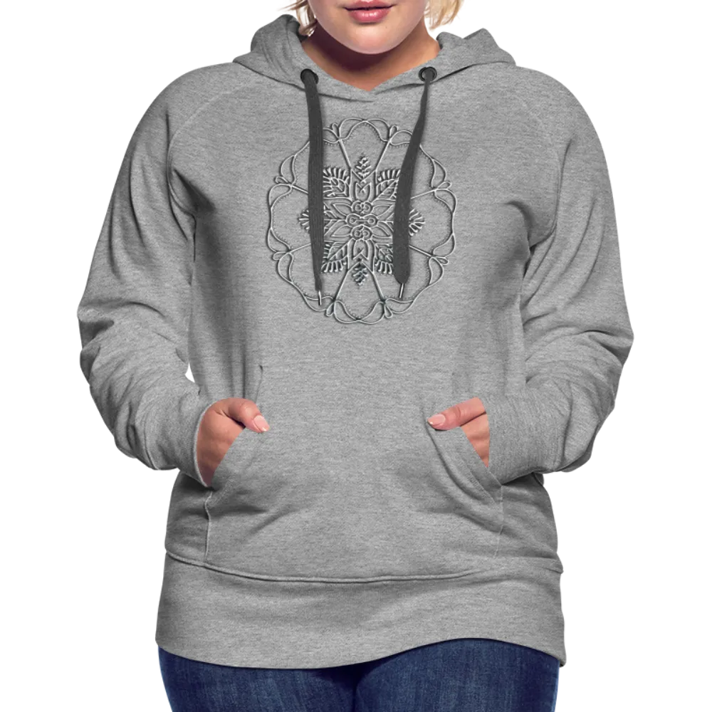 Silver Flor 1 Women’s Premium Hoodie