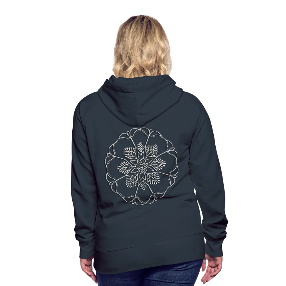 Silver Flor 1 Women’s Premium Hoodie