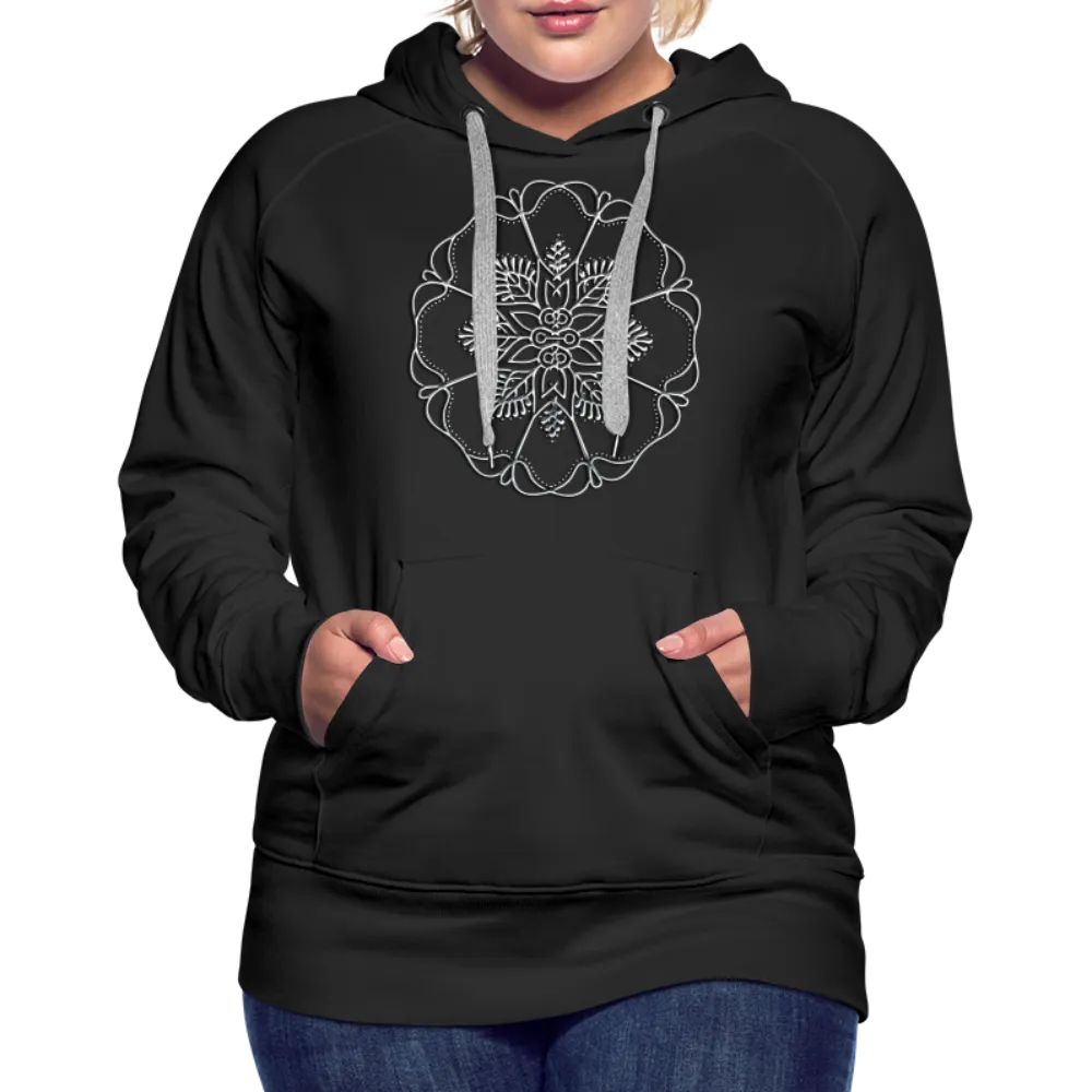 Silver Flor 1 Women’s Premium Hoodie