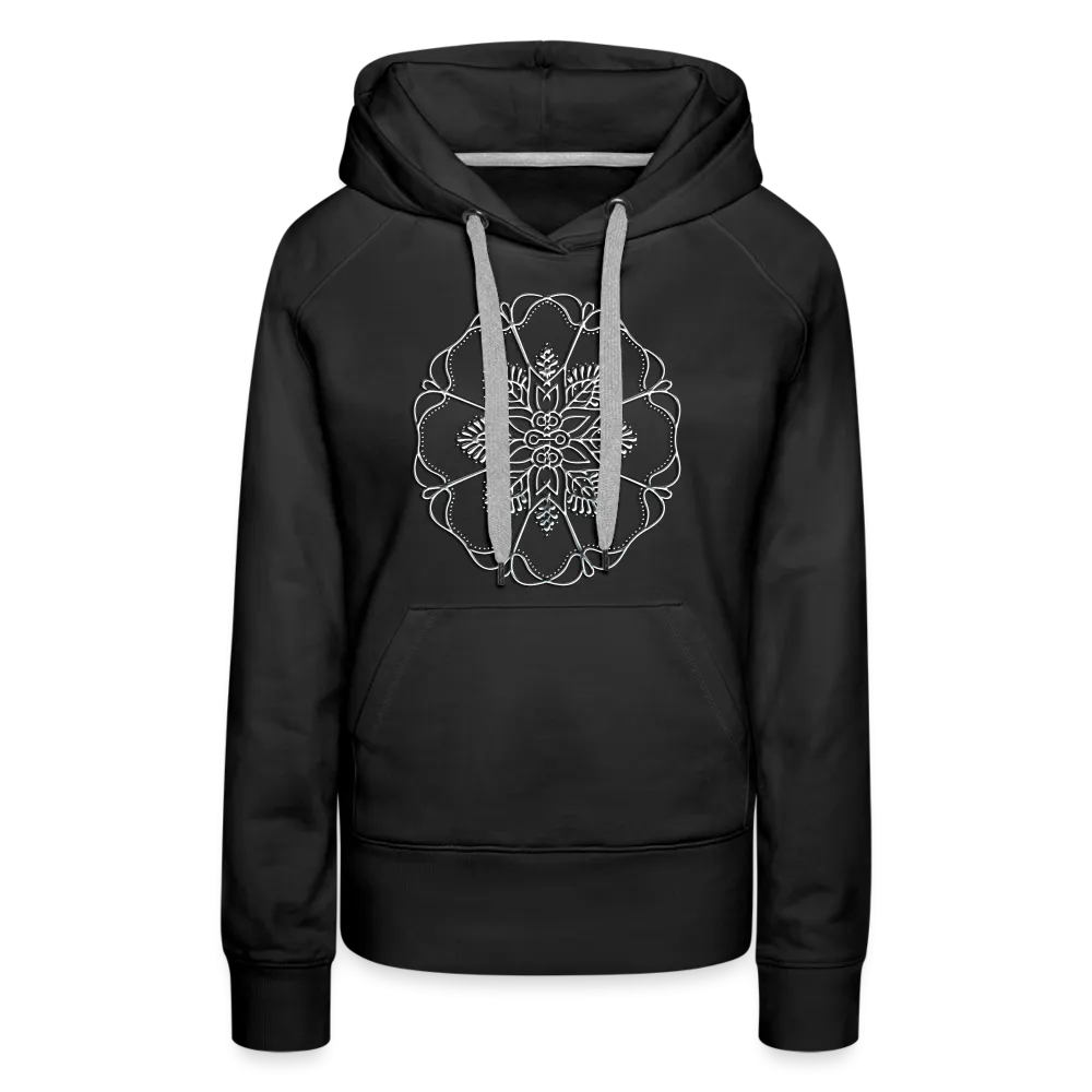 Silver Flor 1 Women’s Premium Hoodie