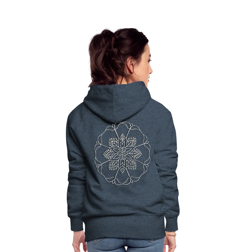 Silver Flor 1 Women’s Premium Hoodie