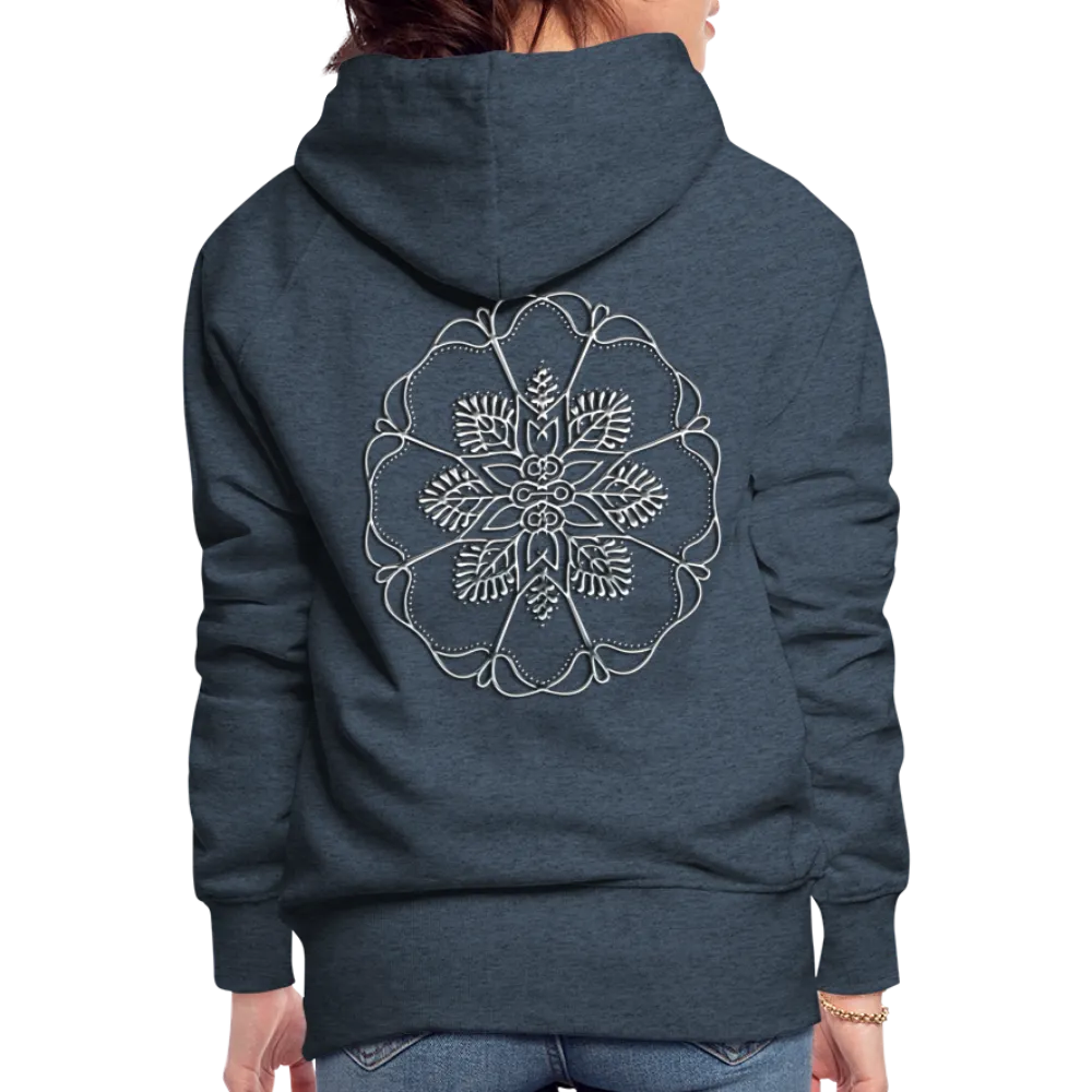 Silver Flor 1 Women’s Premium Hoodie