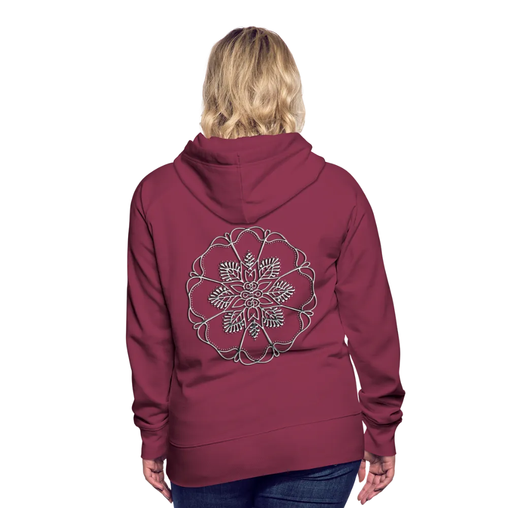 Silver Flor 1 Women’s Premium Hoodie