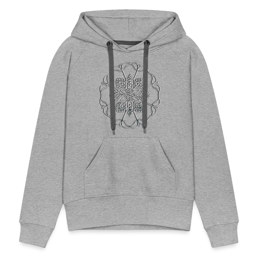 Silver Flor 1 Women’s Premium Hoodie